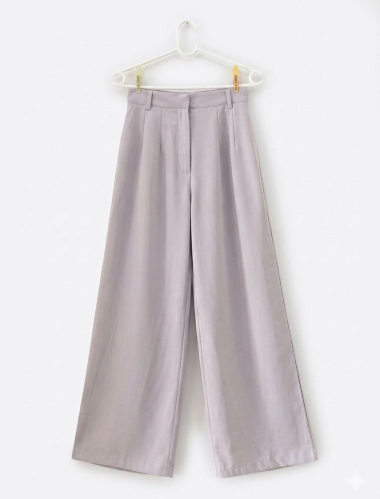 High wasted, wild leg plate, trouser, Korean style