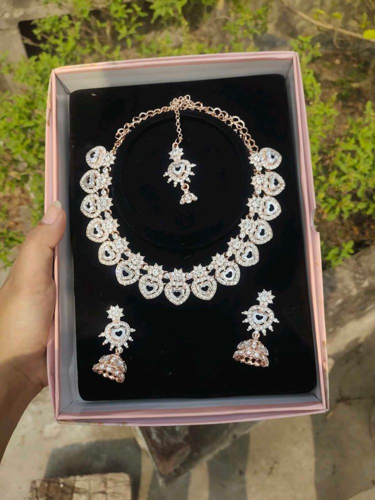 sparkle diamond jewellery set