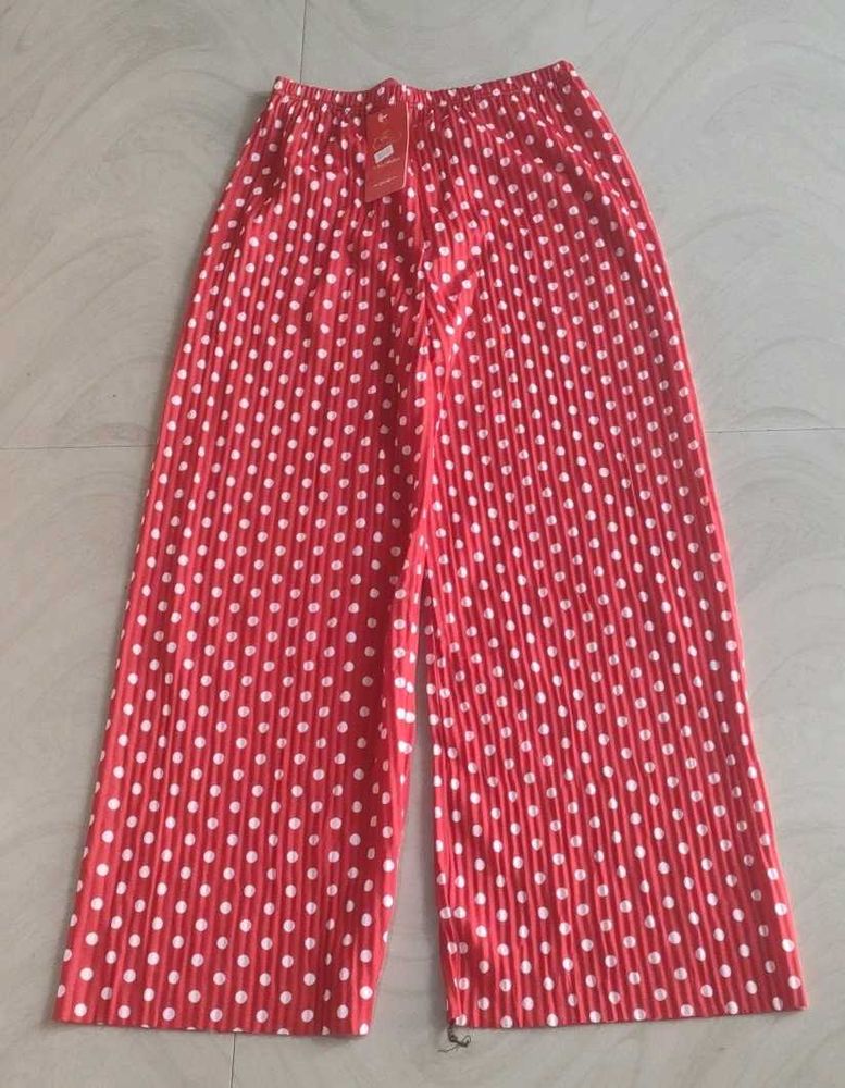 Red Polka Dot Palazzo Pants