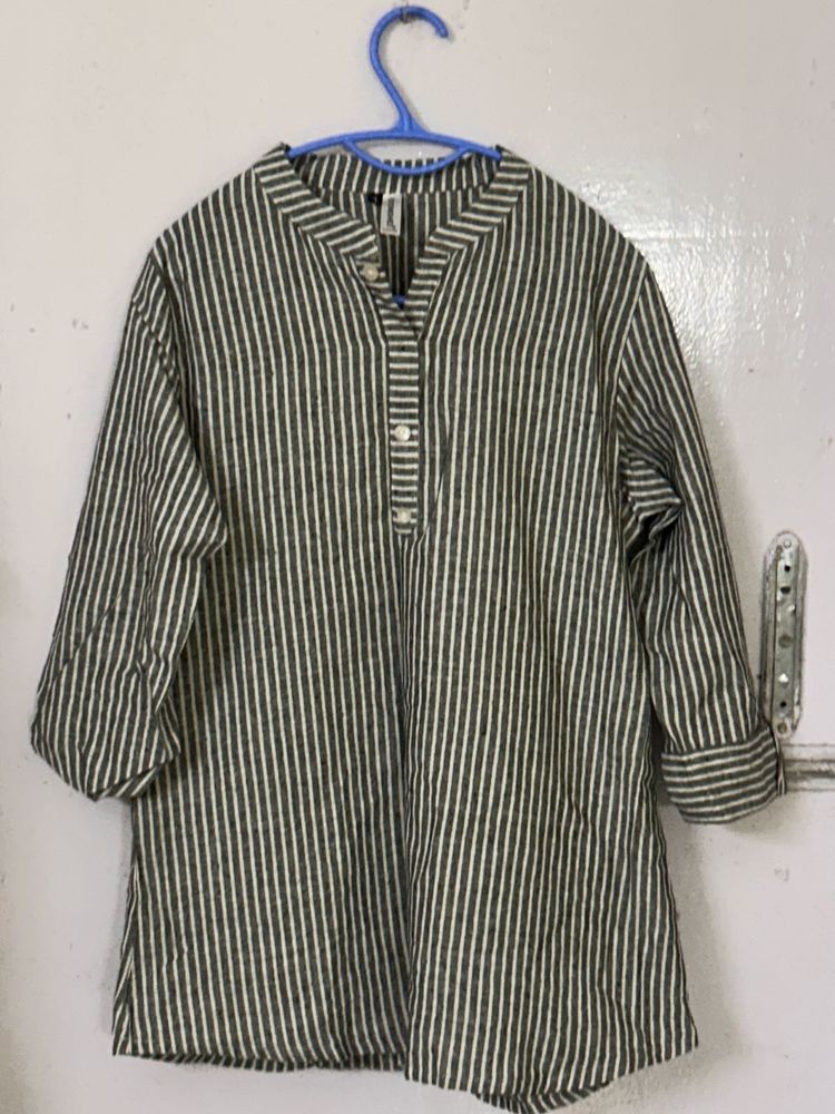 Striped Cotton Kurta