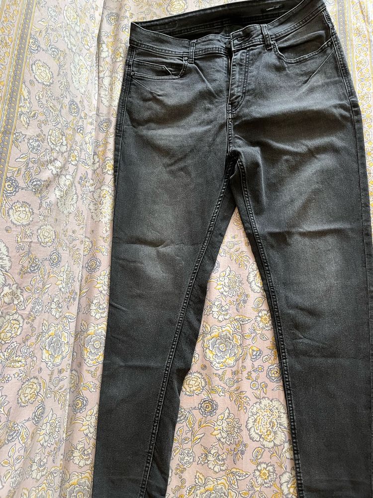 Gray Denim Jeans For Men