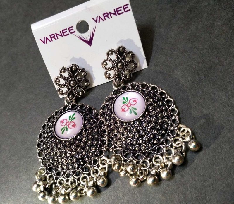Beautiful Oxidized Silver Earrings