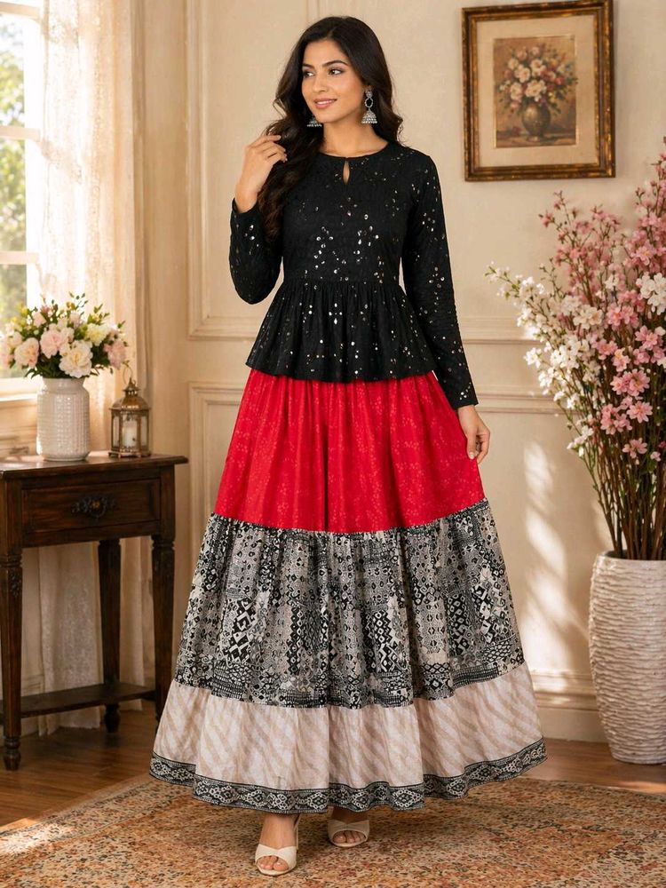 BOHO TIERED SKIRT ₹500 SALE