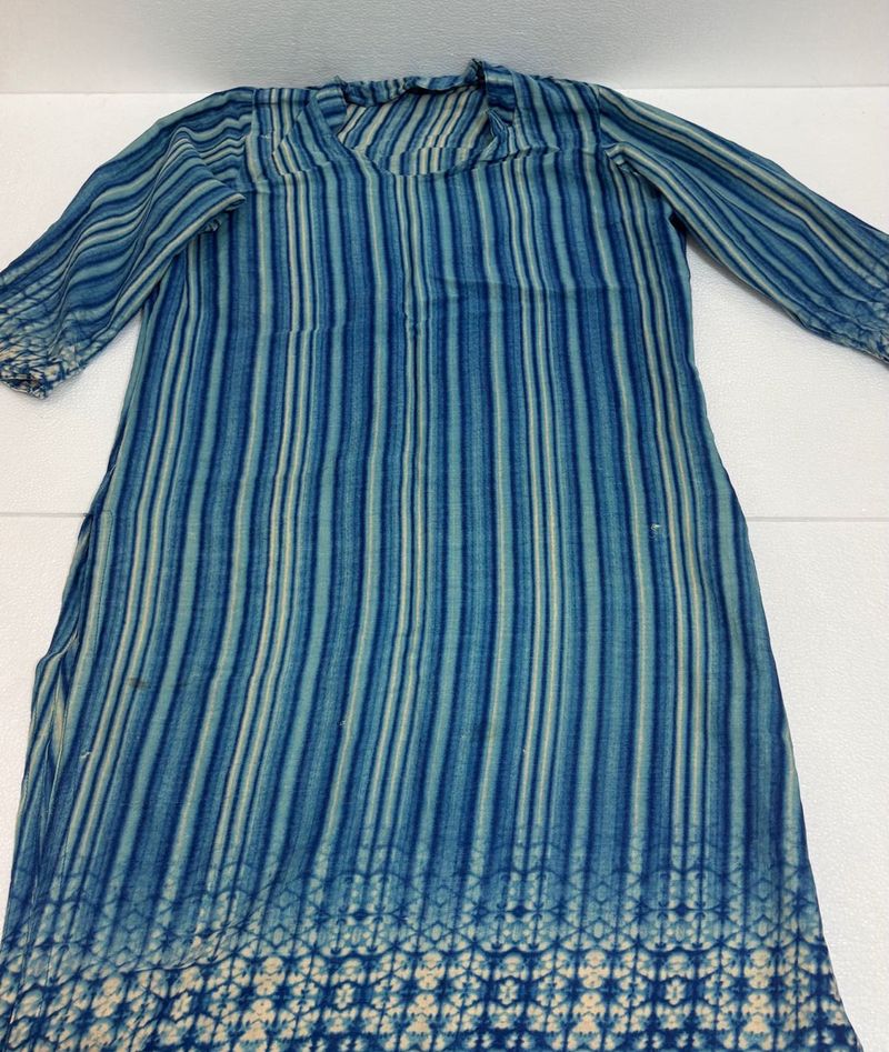 Striped Shibori print Kurta