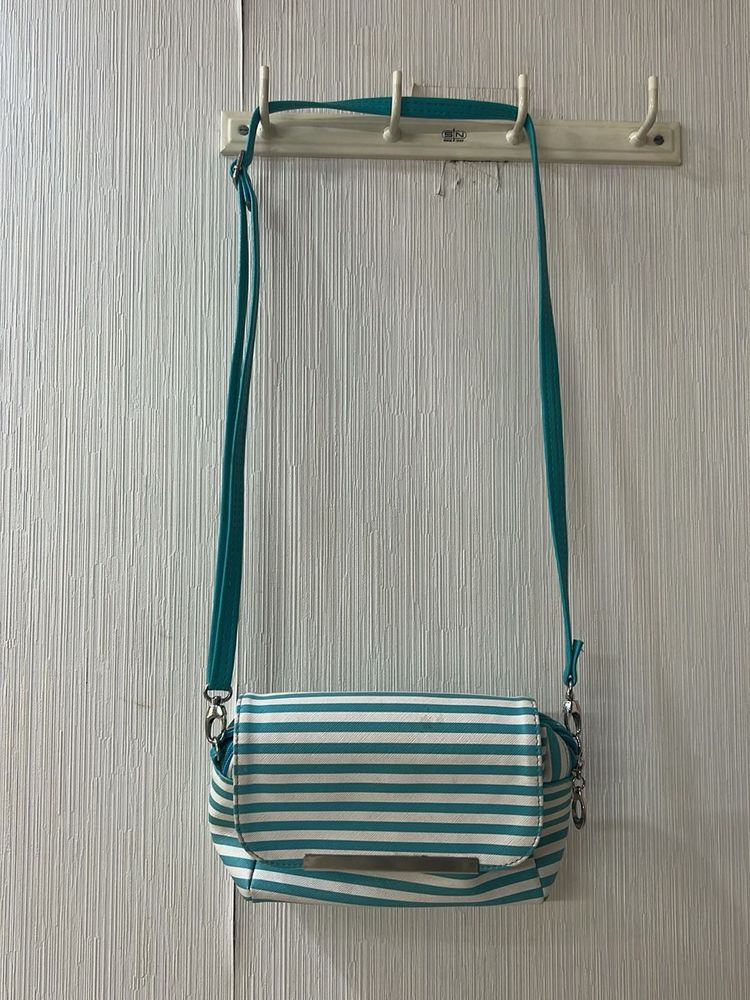 Striped Crossbody Bag