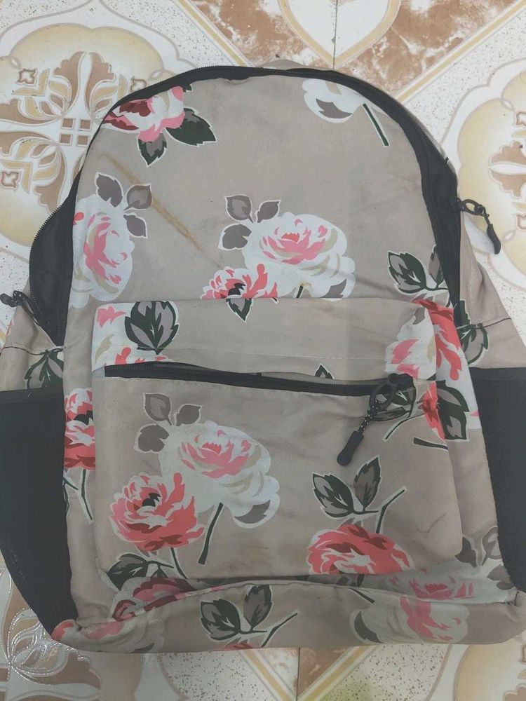 Floral Print Backpack