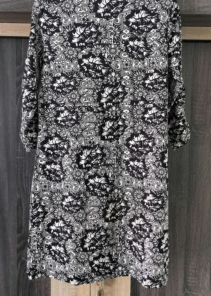 Gray Black Stylish Dress