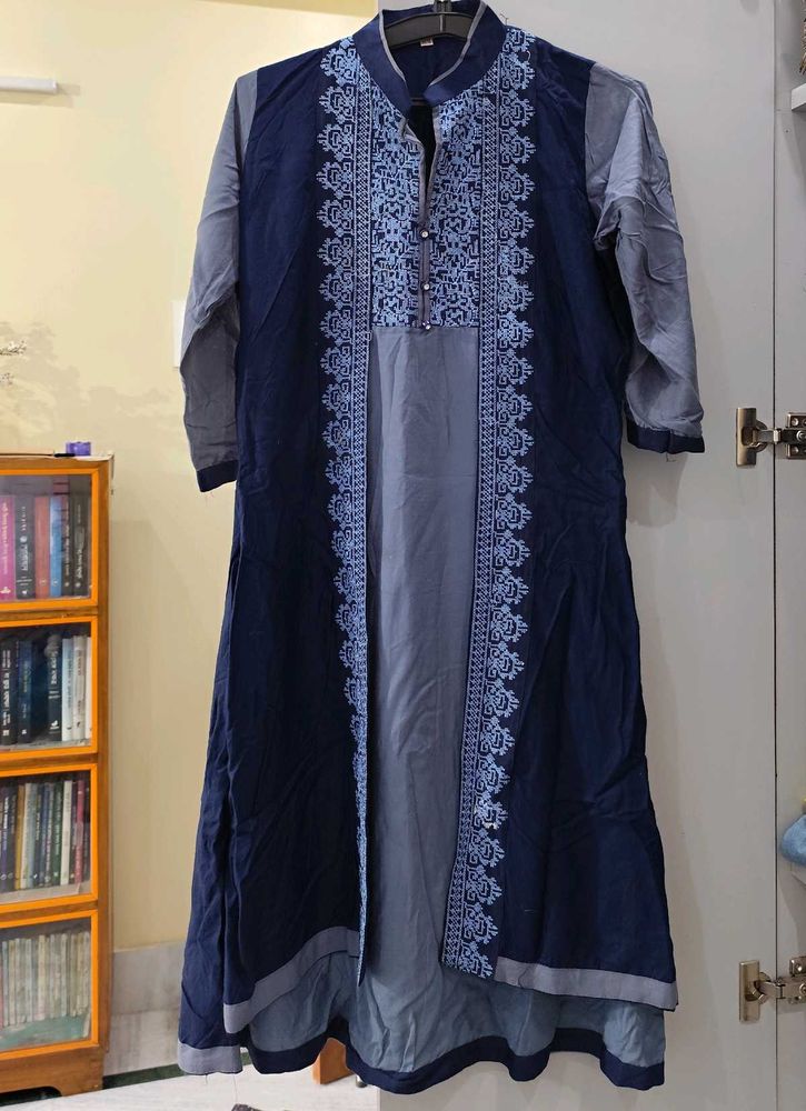 Navy Blue Kurta