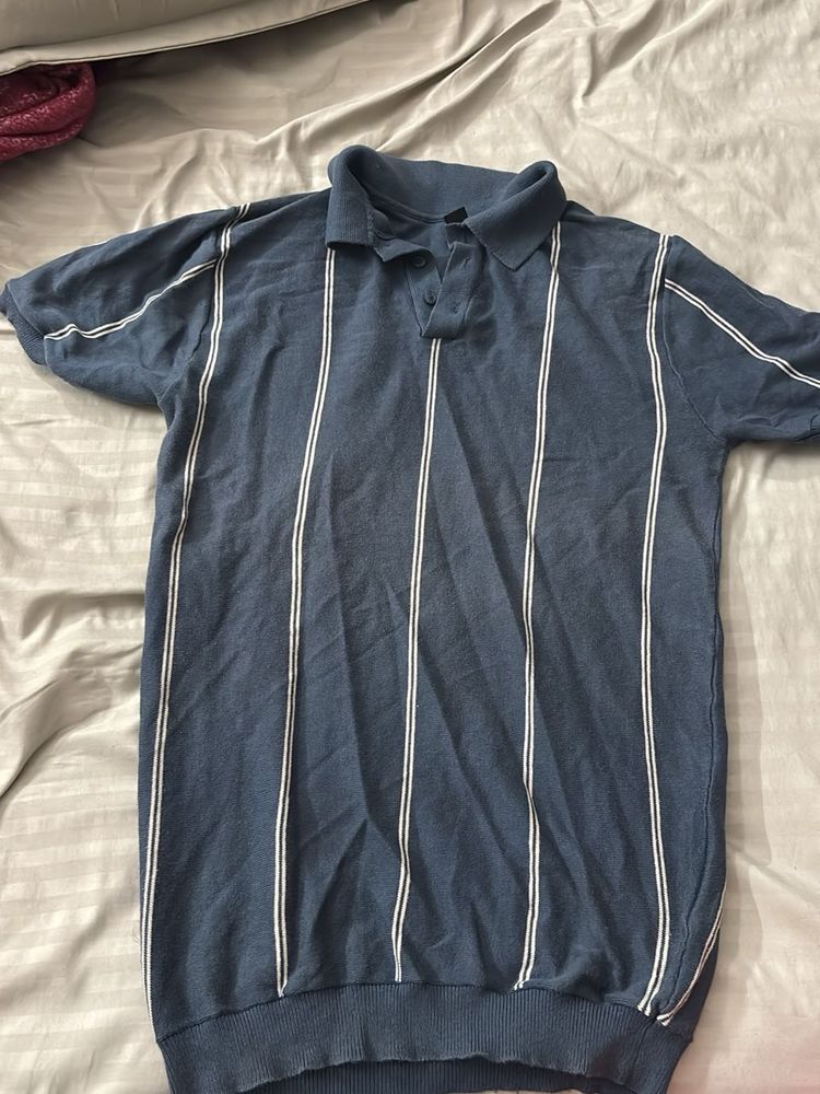 Men's Striped Polo T-Shirt
