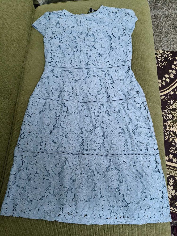 Light Blue Lace Dress