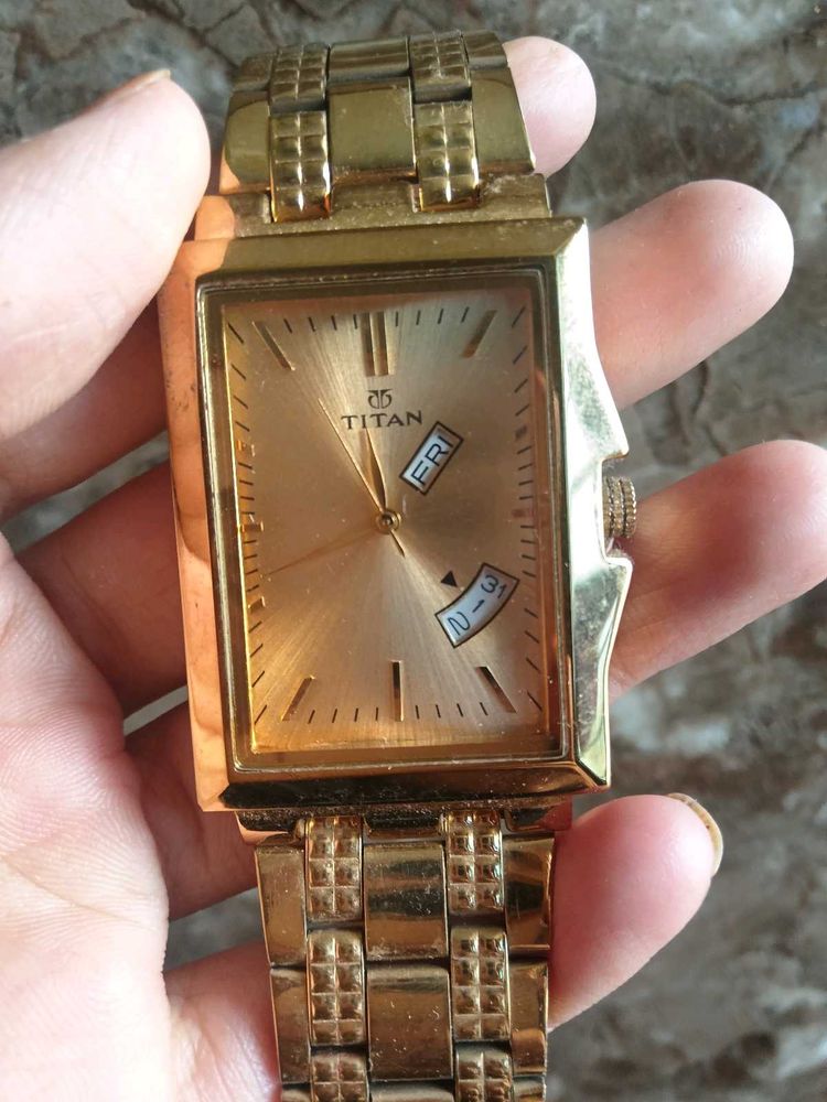 titan watch branded just 1 day wear only