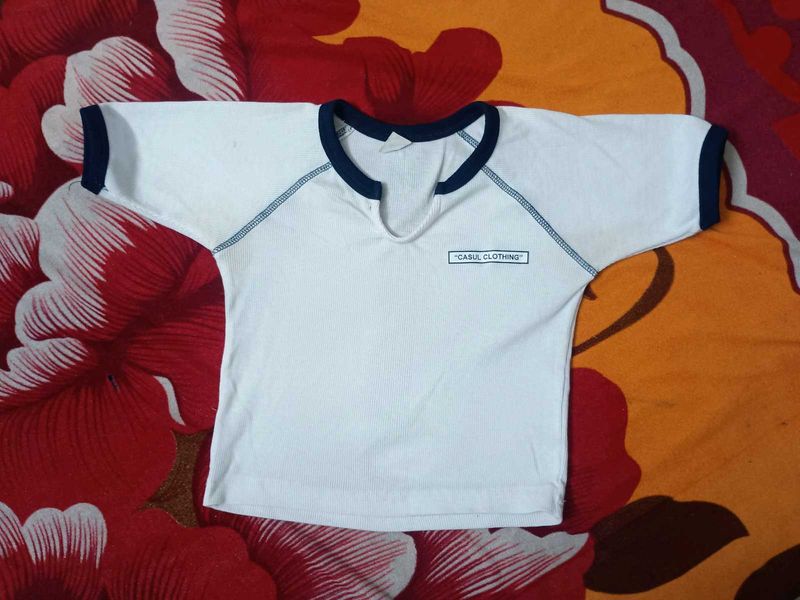 White Casual T-Shirt