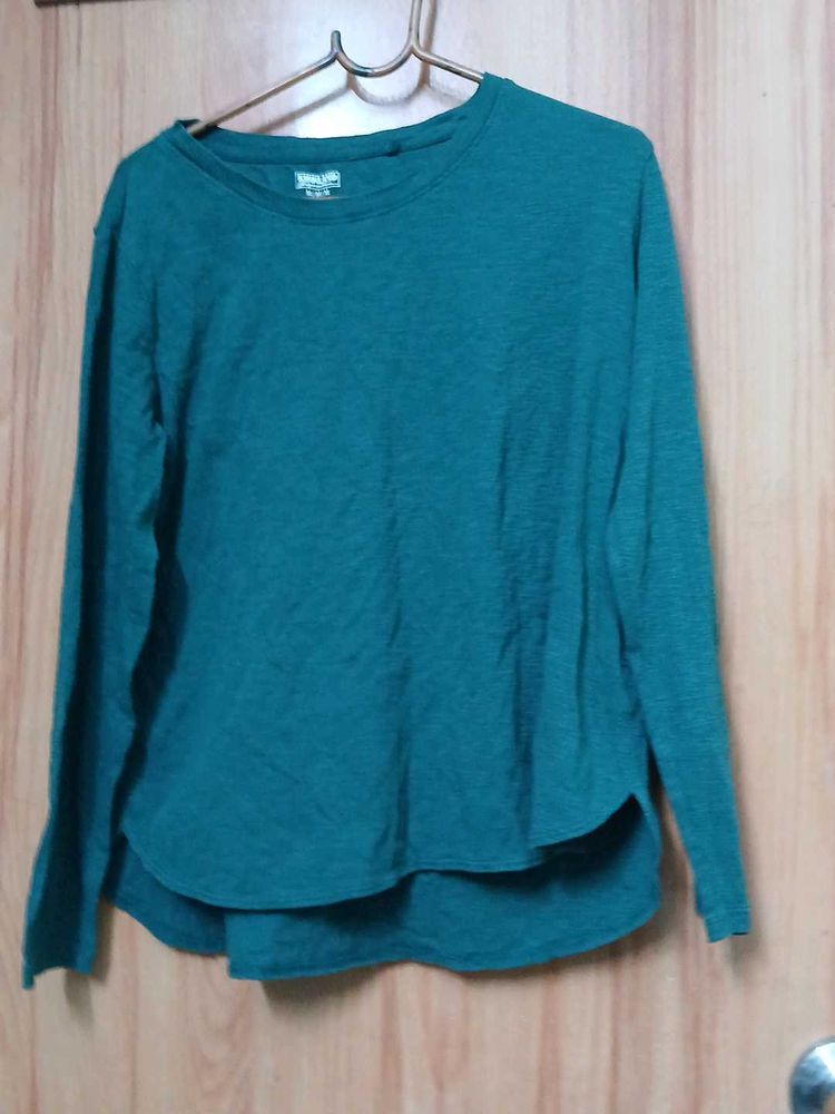 Lands' End Teal Long Sleeve Tee