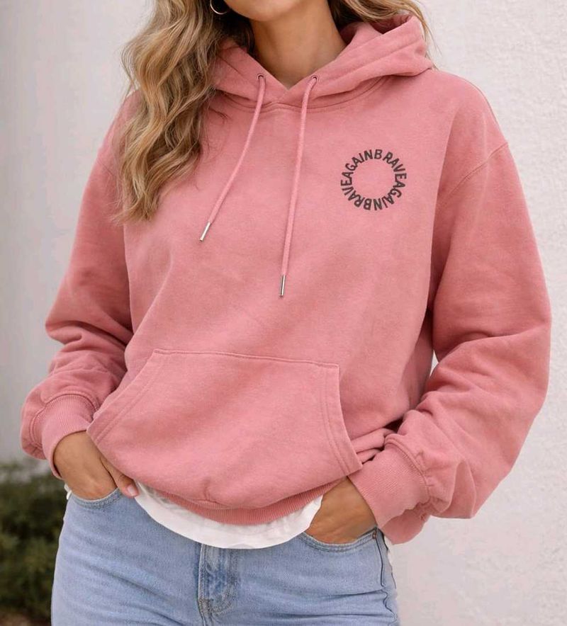Pink Graphic Hoodie