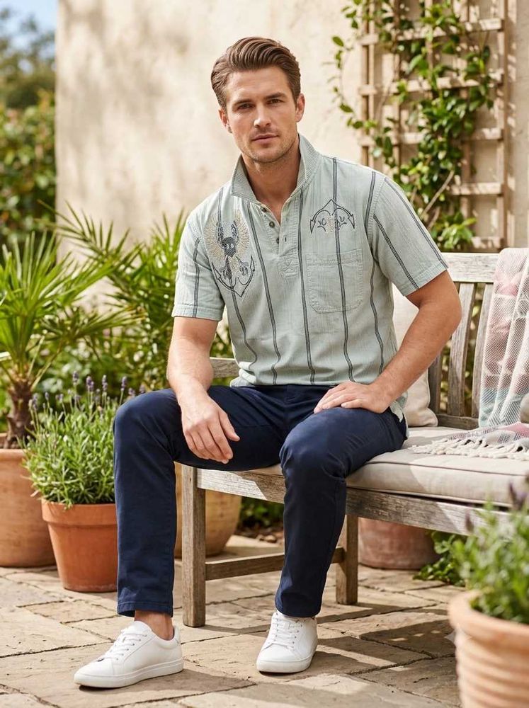 Men’s Premium Cotton-Denim Blend Shirt 👕