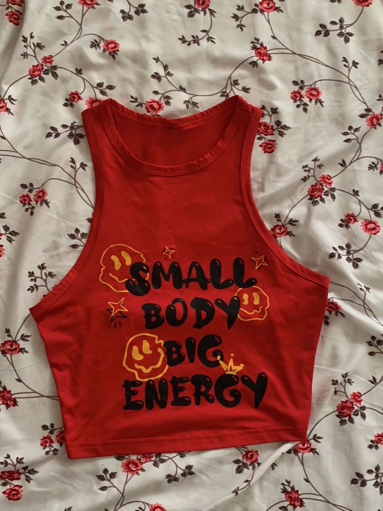 red tank top
