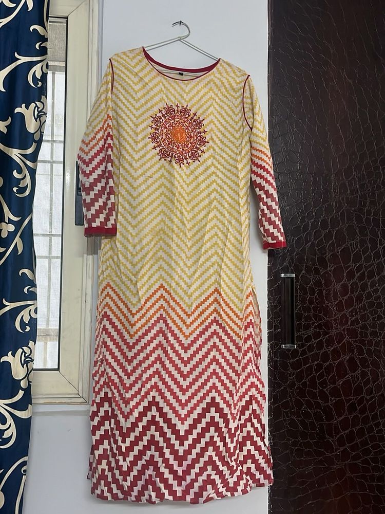 multicolour kurti