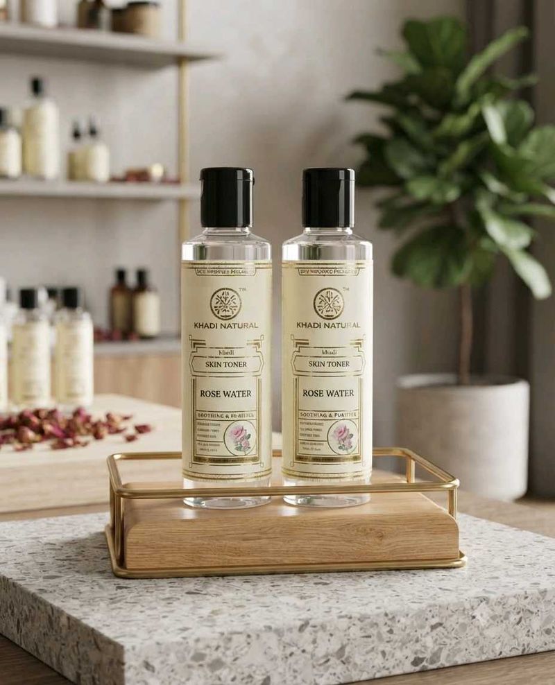 Khadi Natural Rose Skin Toner (Set of 2)