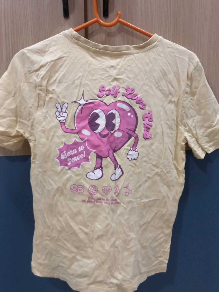 Cream Graphic T-Shirt