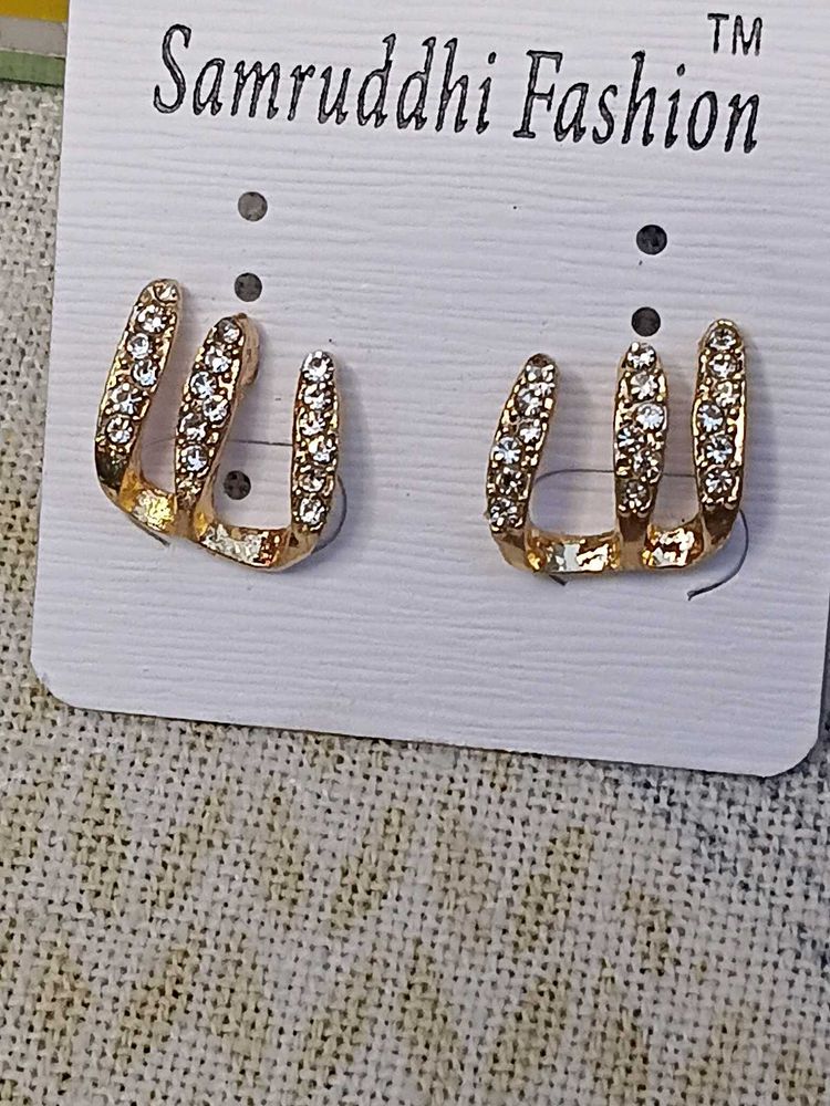 anti tarnish Sparkling Claw Earrings