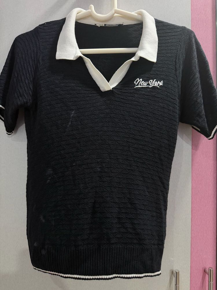 Black New York Polo Shirt