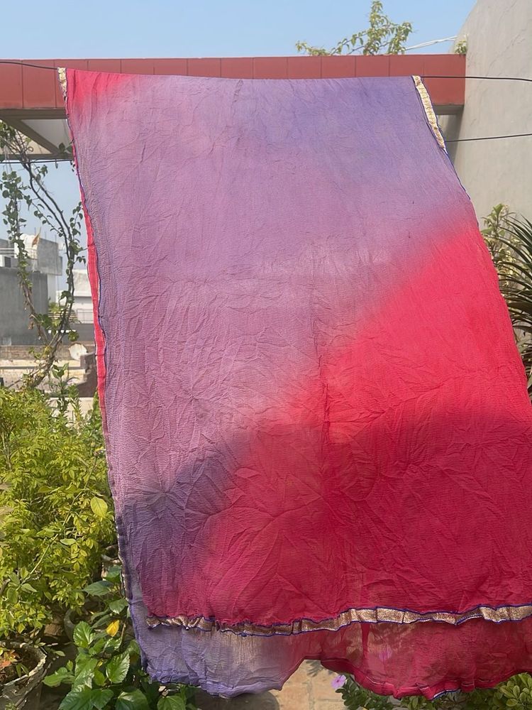 Ombre Pink &amp; Purple Dupatta