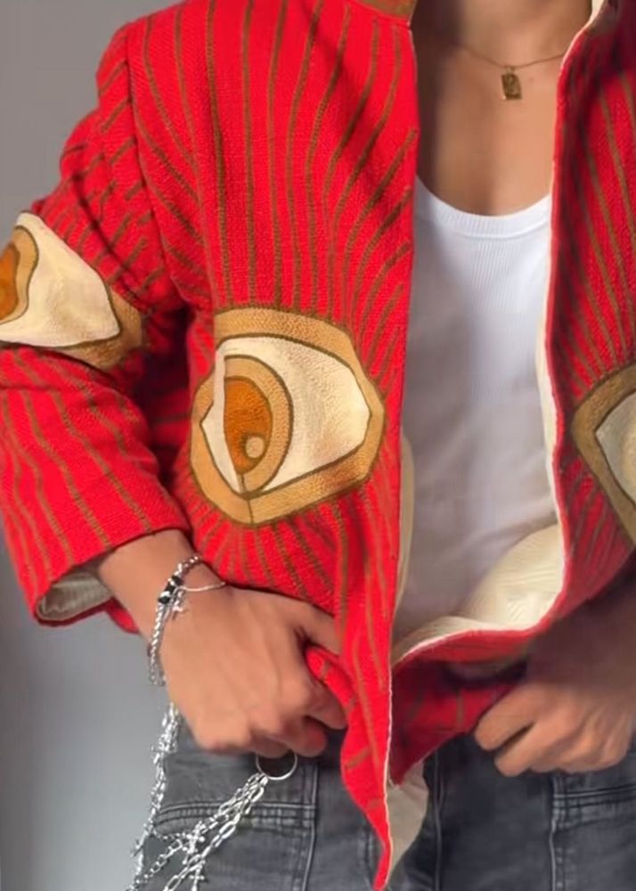 SUZANIUnique Embroidered Eye Jacket