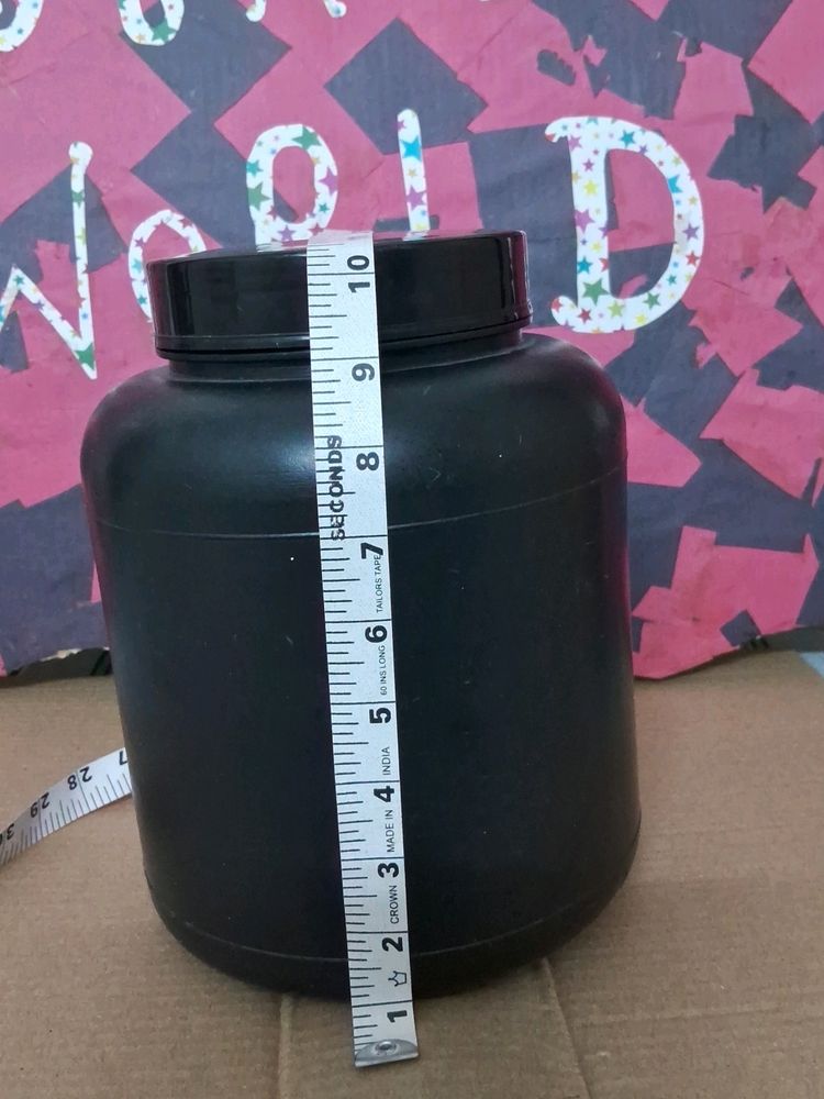 Black Supplement Container