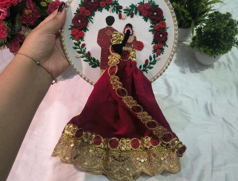 Handmade Wedding Hoop Embroidery
