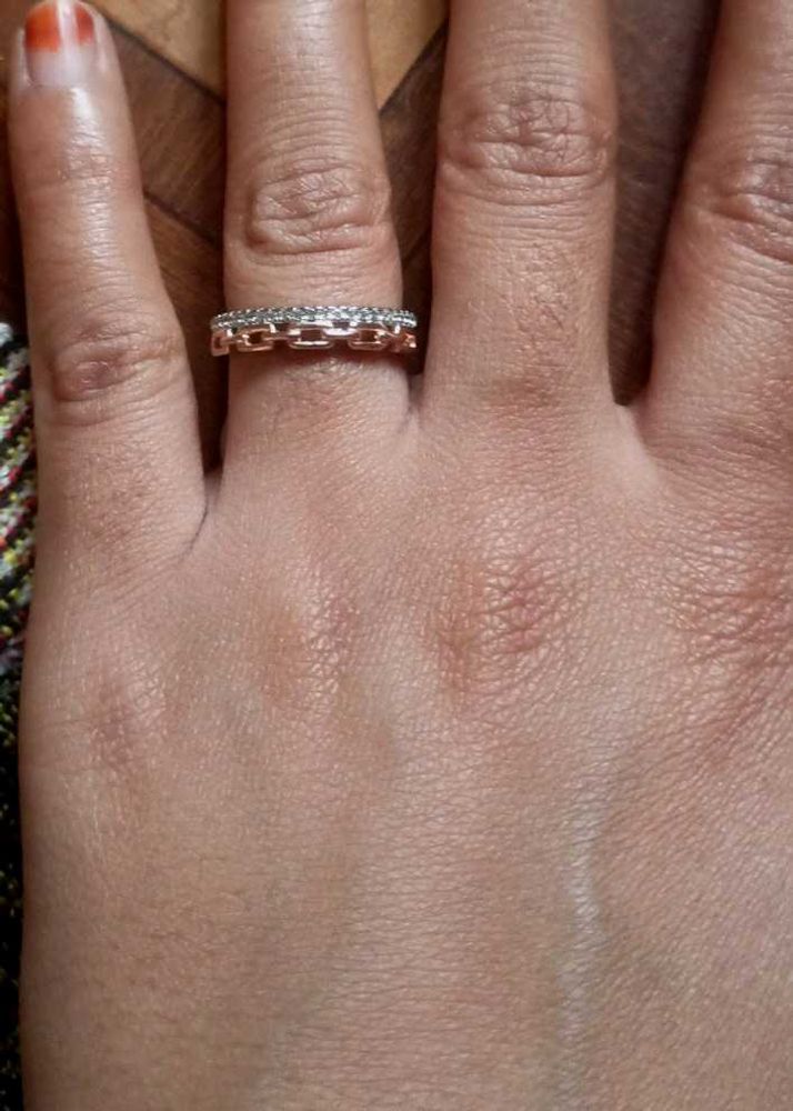 Italian Sterling  silver 925 Elegant Rose Gold