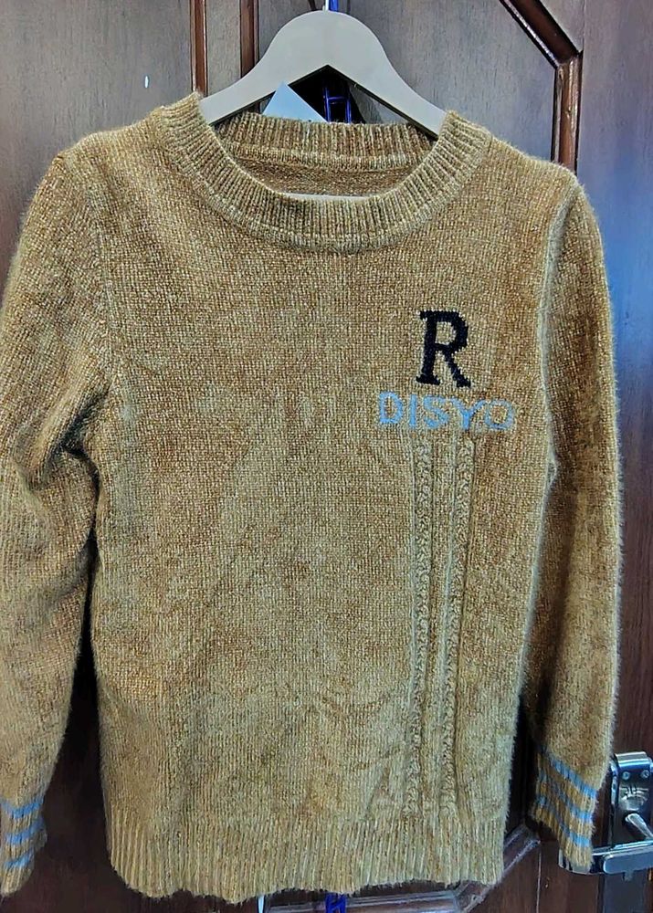 Cozy Mustard Knit Sweater