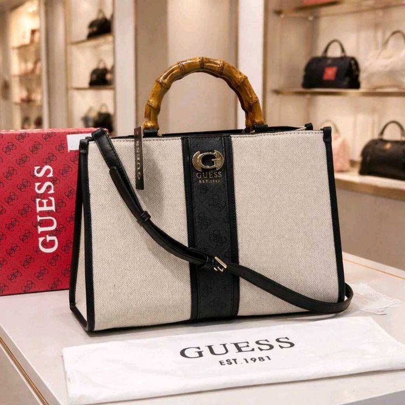 Guess Handbag with Bamboo Handle