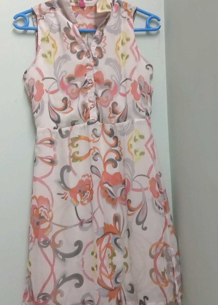 Floral Print Sleeveless Dress
