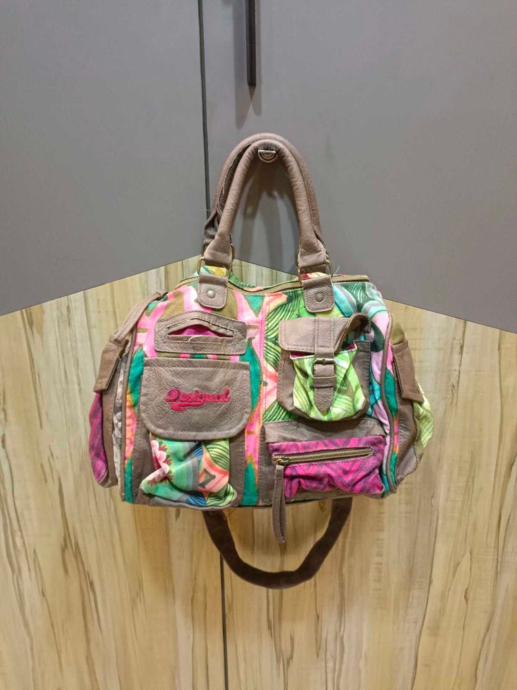 Desigual Tropical Print Shoulder Bag