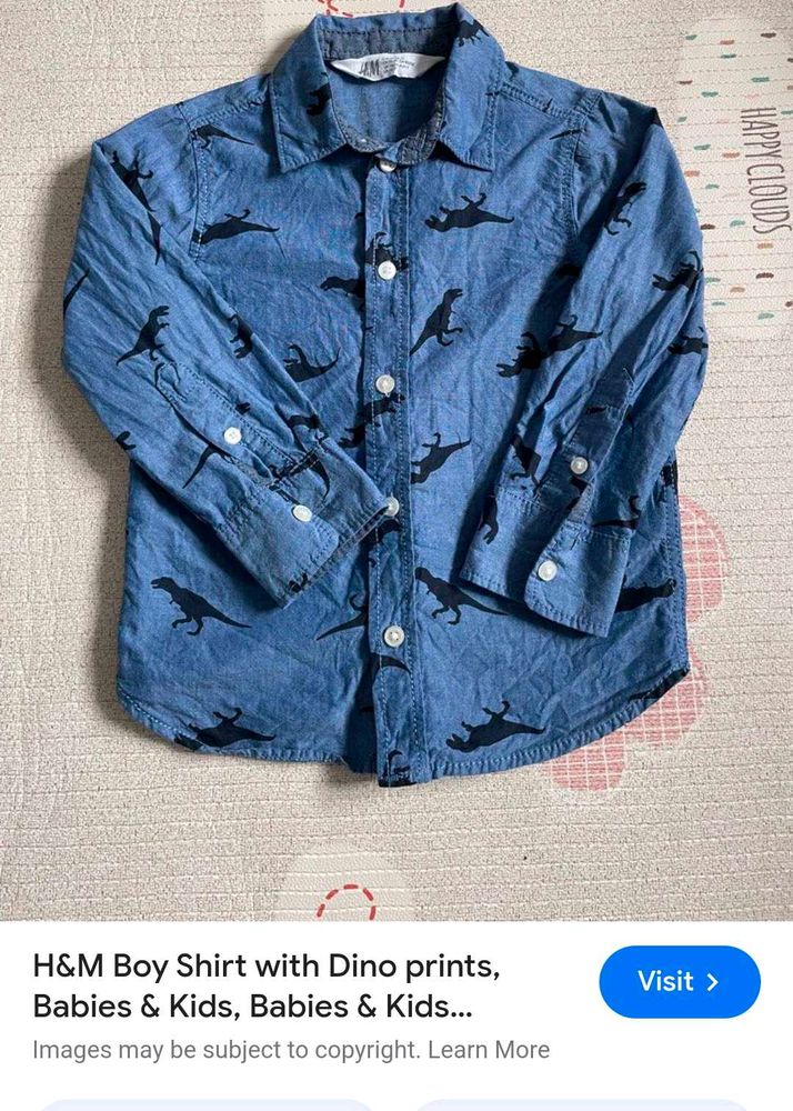 Very Cute H&amp;M Boy Shirt With Half Pant