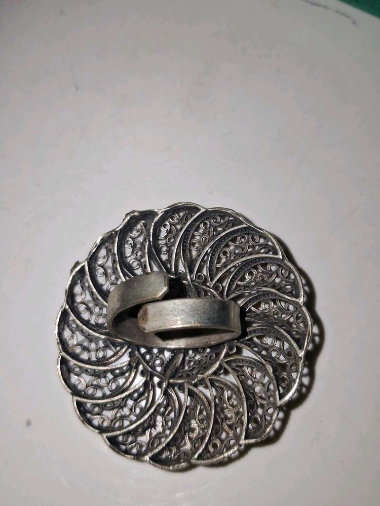 Vintage Filigree Statement Ring