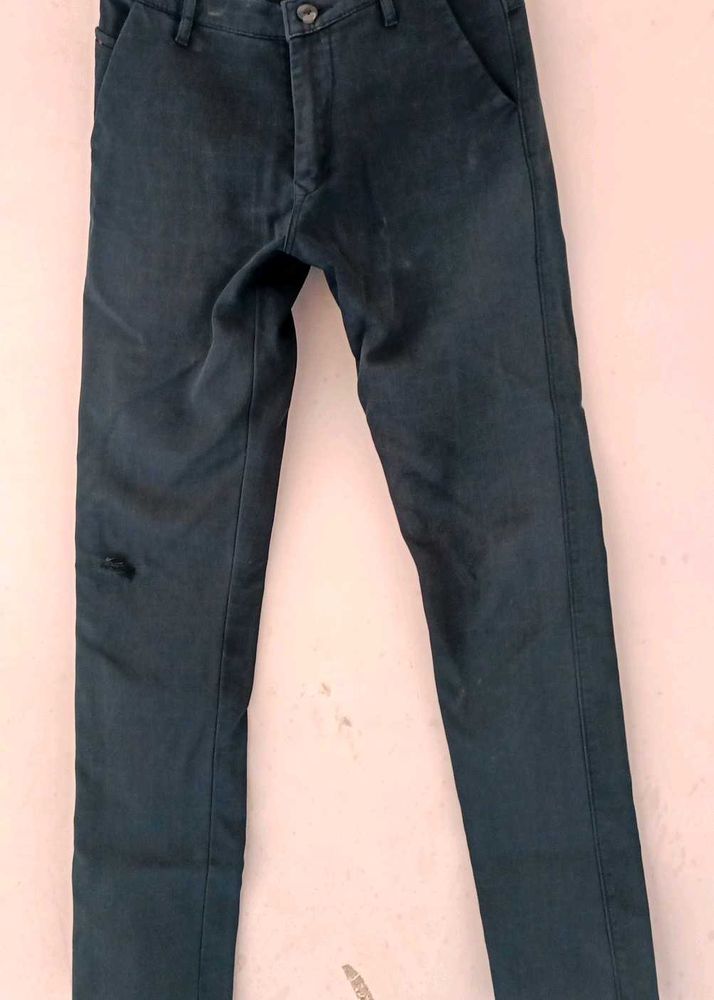 Men's Dark Gray Casual Pants