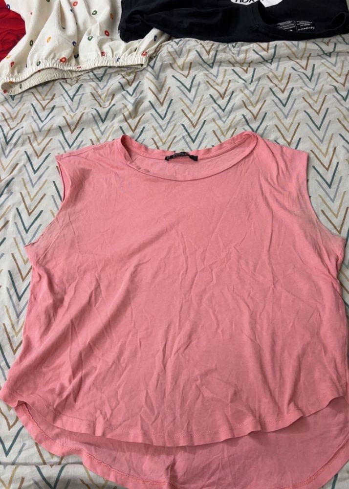 Cute Pink Sleeveless Top