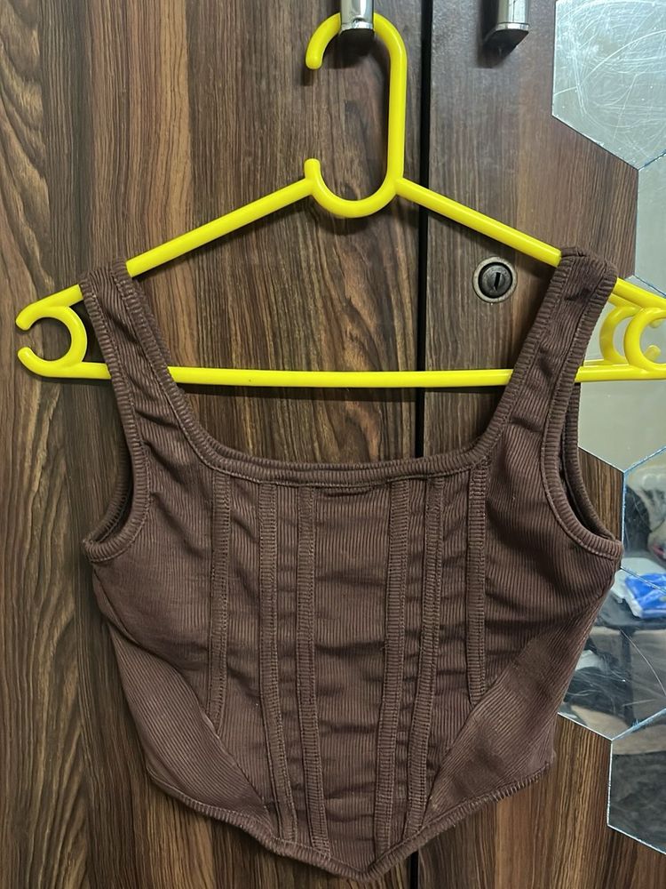 Ribbed Corset Top