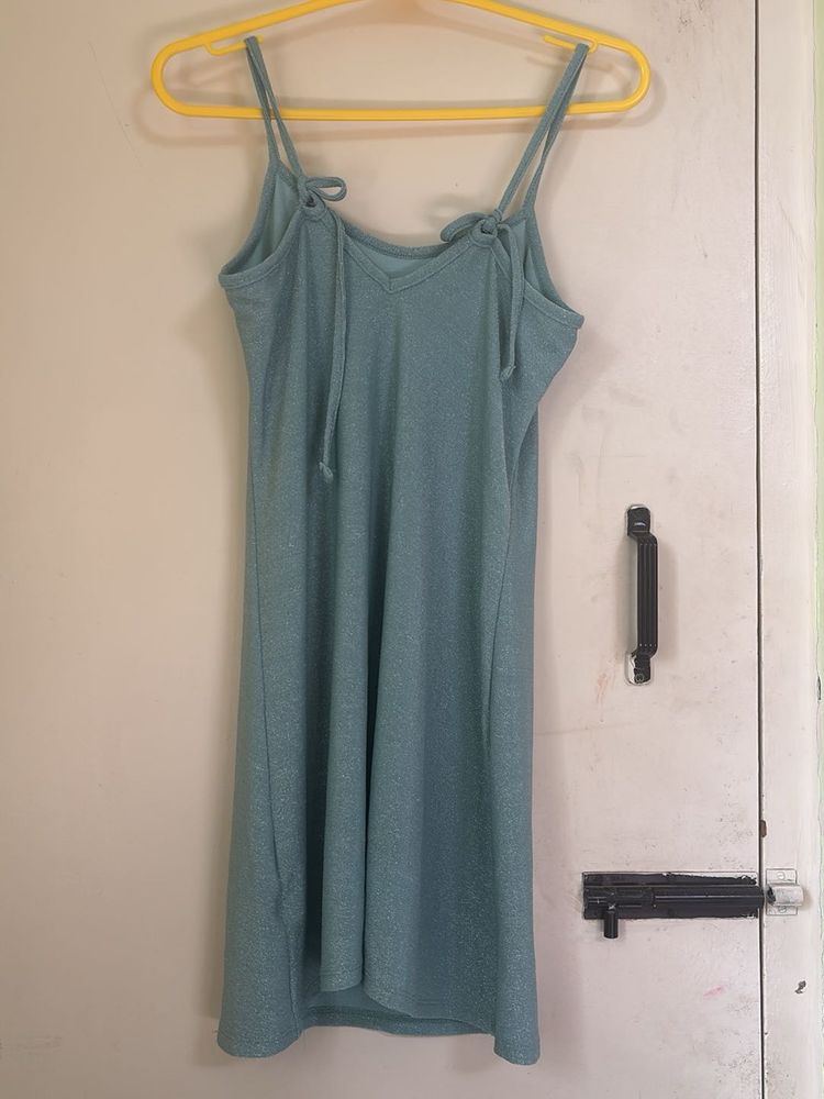 Blue Spaghetti Strap Dress