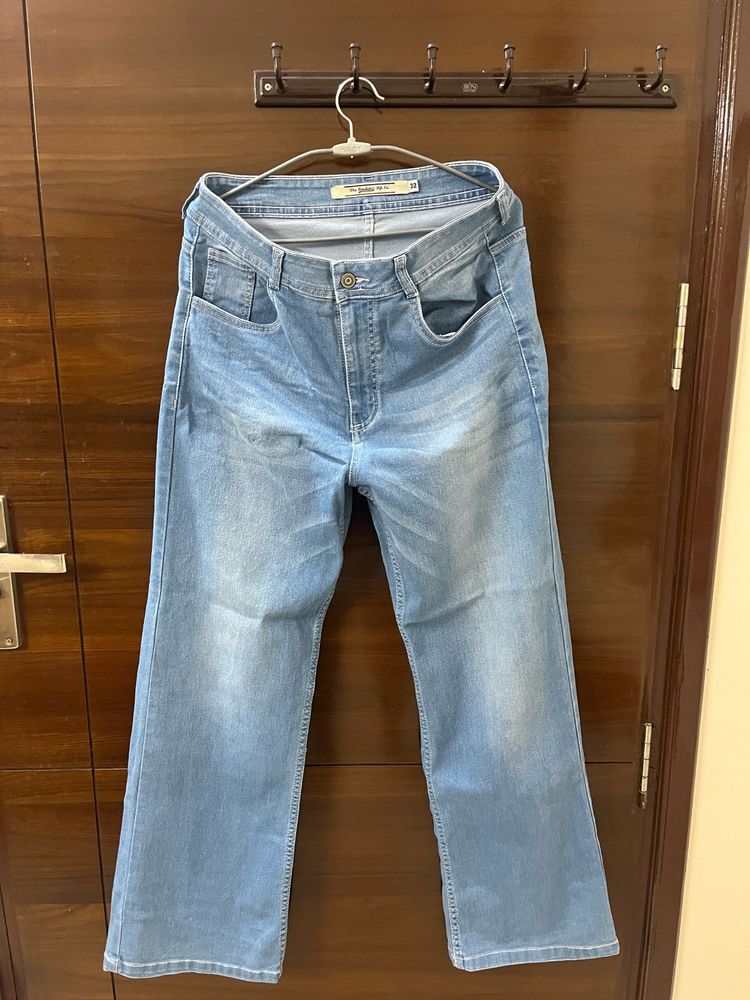 Light Wash Wide Leg Jeans