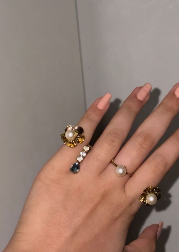 Vintage Pearl &amp; Gemstone Hathful
