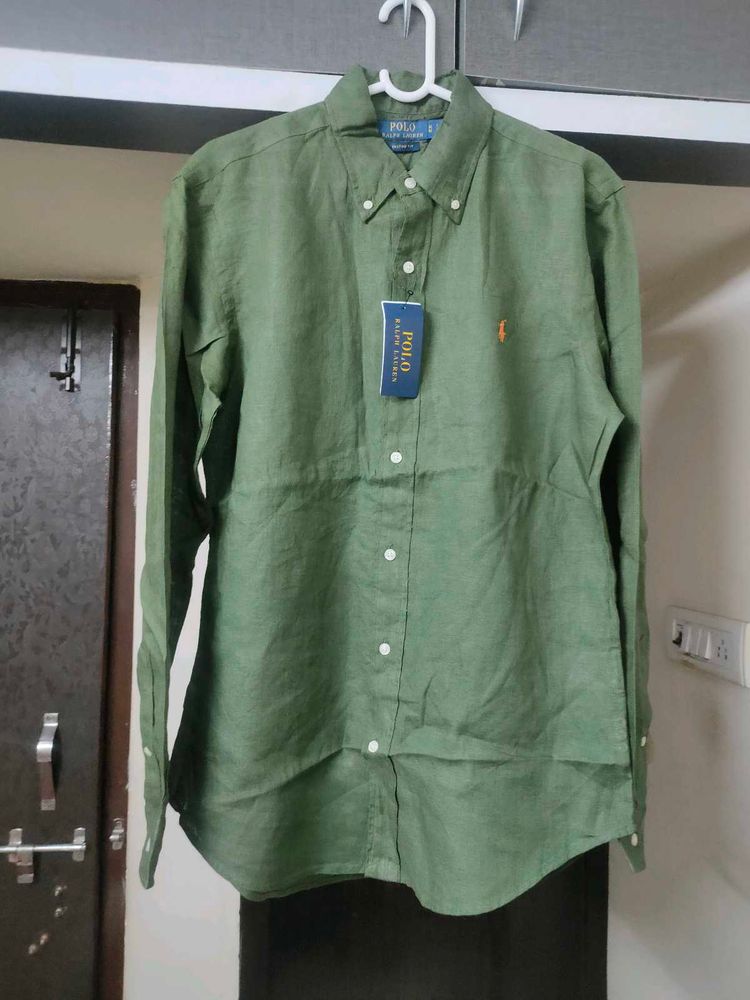 NEW Ralph Lauren Classic Fit Linen Shirt