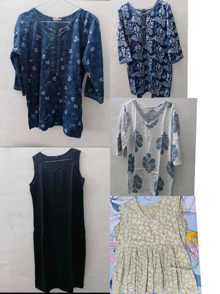 combo of 5 kurti