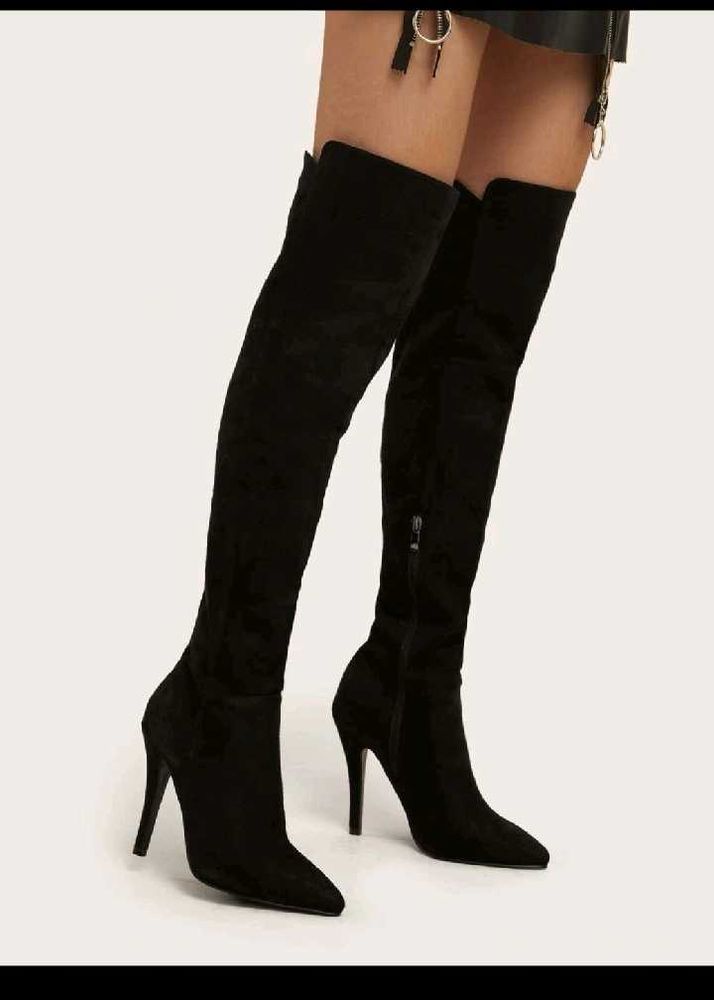 Baddie Boots Black Thigh High ✨👠