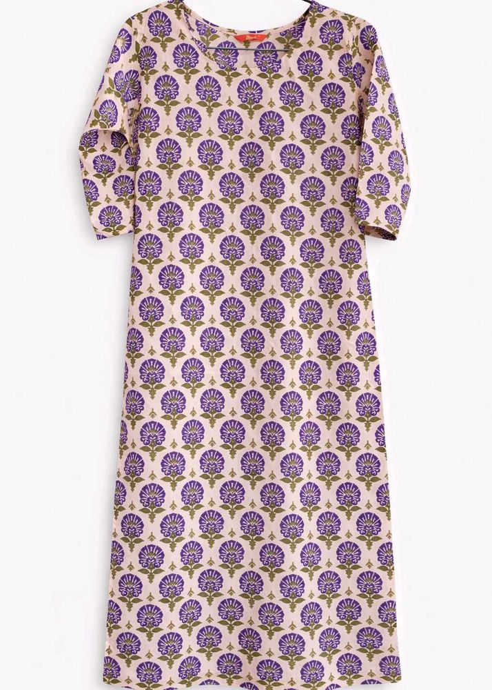 Pink Floral Print Kurta