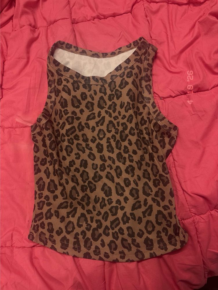 Leopard Print Tank Top