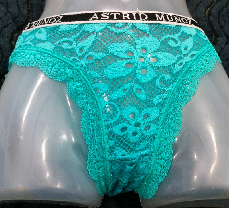 Astrid Munoz Lace Thong 🤎