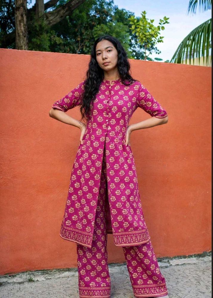 Stunning Magenta Kurta Set