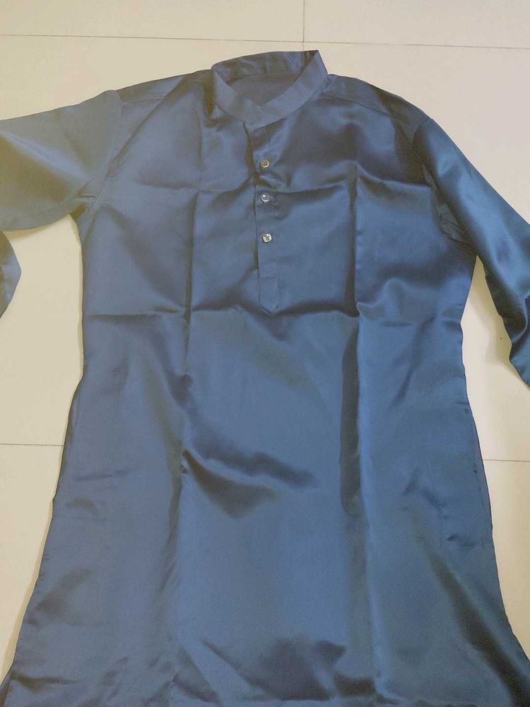peacock blue kurta